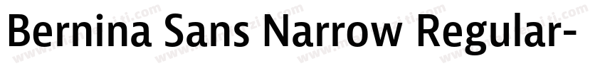 Bernina Sans Narrow Regular字体转换